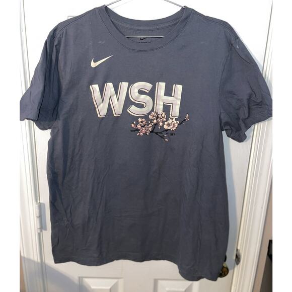 Nike Washington Nationals Unisex Graphic Tee | Sz L | Pink Cherry Blossom EUC - Picture 1 of 3